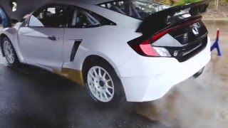 The Honda Civic Rallycross is born and hits the test track