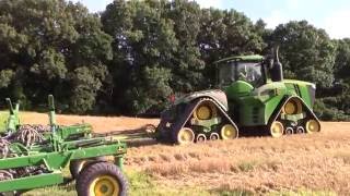 620 hp John Deere 9620RX and 60ft 1890 Air Drill on the Move