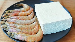 【小穎美食】豆腐裡加一斤大蝦，孩子吃了一次就上癮，鮮嫩入味，營養又解饞