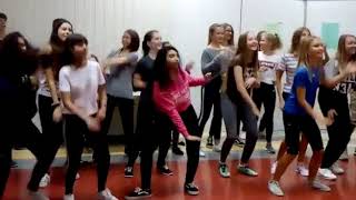 Clase de zumba. Intercambio Alemania 2018 - 2019