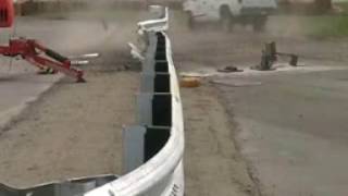 W-Beam crash test from different angles 3