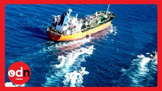 Dramatic Footage of Iran's Revolutionary Guards Seizing South Korean Oil Tanker