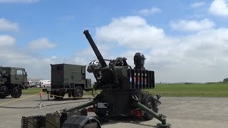 千歳基地航空祭2017年 VADS（20mm対空機関砲）動作展示