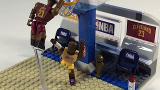 LeBron James Cleveland Caviliers vs Kobe Bryant LA Lakers -  One on One Brick Set NBA Basketball