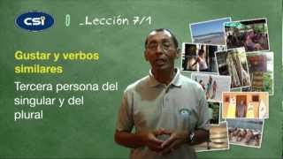 Intermediate Spanish Video Lesson #07 "Gustar y Verbos Similares"