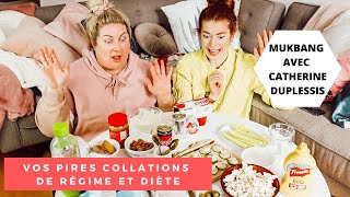 ON GOÛTE À VOS PIRES COLLATIONS ET SNACKS DIÈTE ET RÉGIME - mukbang avec Catherine Duplessis