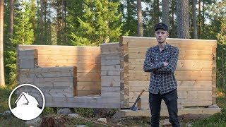Project log cabin | Half way done - Timelapse