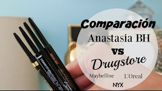 Anastasia Brow Wiz VS Drugstore Brow Pencil | 4 Delineadores para cejas