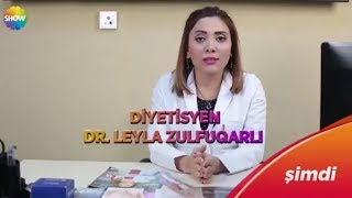 Dietoloq Dr. Leyla Zülfüqarlı Türkiyənin Show Tv kanalında arıqlamağın və kökəlməyin sirrini açdı