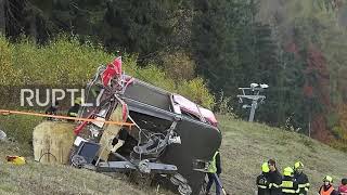 Czech Republic: One person killed after cable car crashes on mountainside near Liberec
