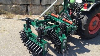 ALM Rollhacke an KVR flache Bodenbearbeitung im Weinbau, Sarcleuse étoile viticulture