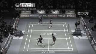 Badminton DOUBLES footwork - Lee Yong Dae & Yoo Yeon Seong - Position Rotation Analysis.mp4.