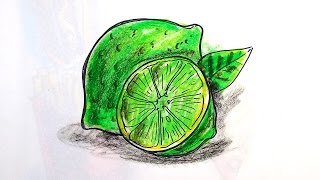 Как нарисовать ЛАЙМ / Урок рисования для детей