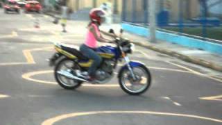 Treino de moto - Janaina Nascimento