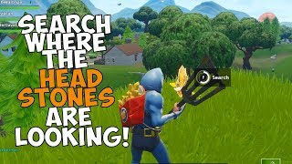 "Search where the Stone Heads are looking" Location! [Fortnite Season 5 - Week 6 Challenge Guide]