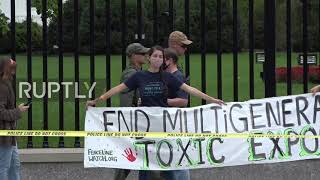 USA: Indigenous people and climate activists protest for 3rd day outside White House