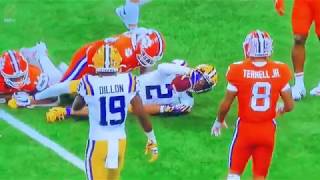 Targeting Clemson LSU James Skalski ejected
