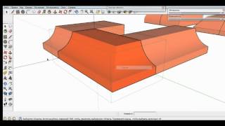 SketchUp. Фигурный кирпич