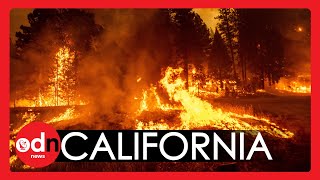 Driving Through the HEART of the Northern Californian Dixie Wildfire