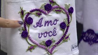Pontos Bordados Linhas e Fitas por Valéria Soares - 13/03/2015 - Mulher.com - P1/2