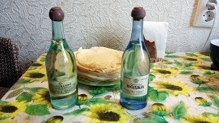 Довоенная Водка и стеклянные фляжки РККА