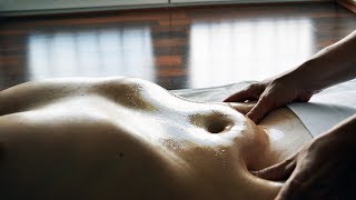LYMPHATIC DRAINAGE - OIL MASSAGE - STOMACH DETOX