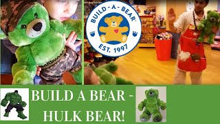 Trip to Build A Bear Hulk Bear, Scents, Army Outfit