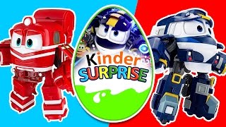 Роботы-поезда. Мультики. Киндер сюрприз. Robot trains. Kinder Surprise. 로봇트레인