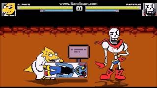 M.U.G.E.N. Undertale: Alphys' Anime Intro + Pillow Throw