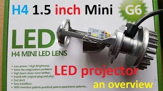 H4 Mini LED projector 1.5 Inch an overview