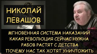 Н.Левашов: Мгновенная система наказаний. Рабов растят с детства. Какая революция  сейчас нужна