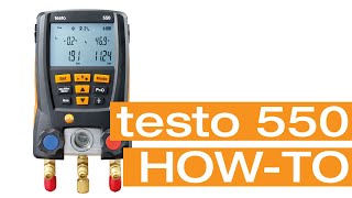 testo 550 - Schimbarea informatiilor afisate