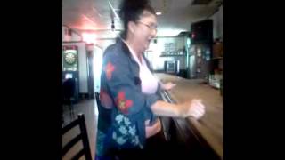 Old drunk lady
