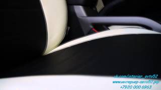 Обзор бело-черных чехлов на Kia Sportage от Интерьер-Авто52