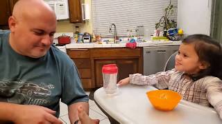 Toddler vs Dad! Smell it or Not Challenge|Just being silly|Kids rule! Funny|Enjoy! ?