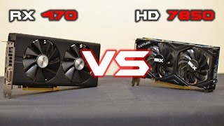 SAPPHIRE NITRO+ RX 470 8GB vs HD 7850 OC 2GB (benchmarks + GTA V, 1080p) [EN]