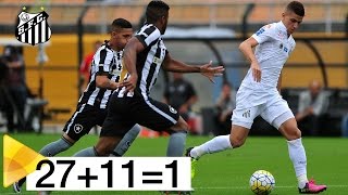 27 passes, 11 jogadores e o 2º gol do Santos FC