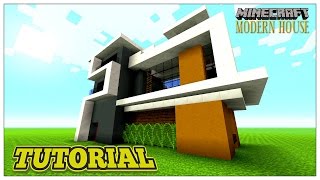 MINECRAFT TUTORIAL: MODERN HOUSE (STEP BY STEP) 2016