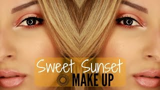 Sweet Sunset Make Up ✹ Maquillage orange cuivré et lumineux !