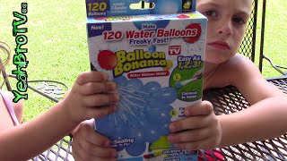 Balloon Bonanza Unboxing and Water Balloon Fun with Yeahbrotv