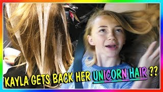 IS KAYLA GETTING HER UNICORN HAIR BACK? | We Are The Davises