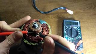 xyd 6a 12-24v dc motor Проверка якоря двигателя Как проверить электродвигатель мультиметром