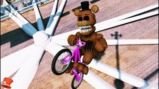 ULTIMATE SINISTER ANIMATRONIC BMX DEATHRUN! (GTA 5 Mods FNAF RedHatter)