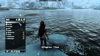 TES5 - Skyrim: Swimming in the ice cold sea (NSFW!)