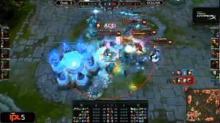 Doublelift's pentakill against Fnatic
