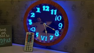 LED Edge Lit Backwards Clock Build