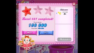 Candy Crush Saga Level 487 ★ NO BOOSTER