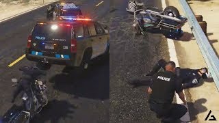 GTA 5 Roleplay | ARP #1 - Motorcycle Officer Rear-ended