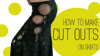 How to Make Cut Outs on Skirts