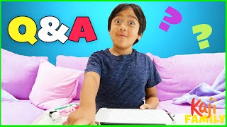 Ryan's Favorite Things Q&A! What's Ryan's Favorite Game??